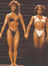 Rachel McLish in a bikini