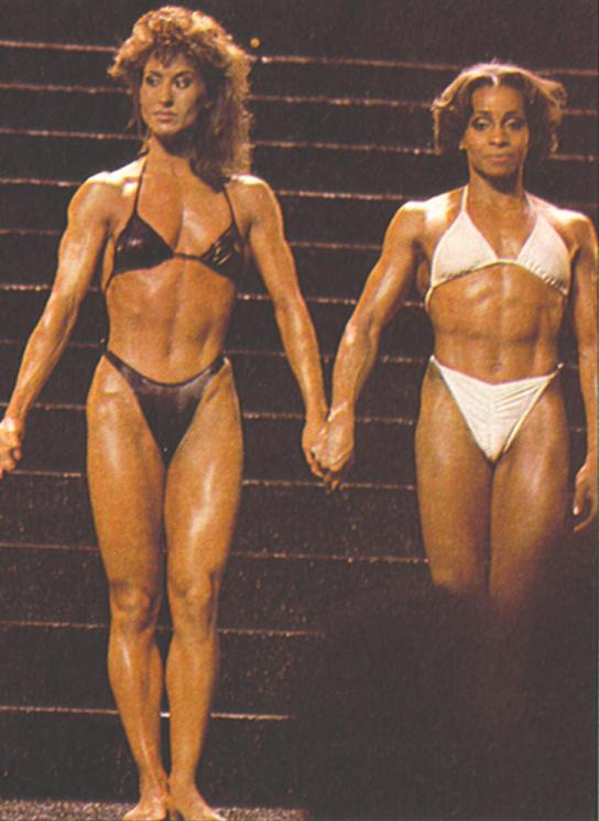 Rachel McLish in a bikini