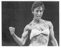 Rachel McLish in a bikini