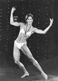 Rachel McLish in a bikini