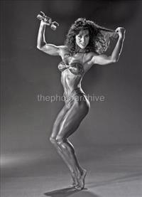 Rachel McLish in a bikini