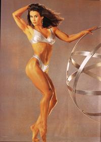 Rachel McLish in a bikini