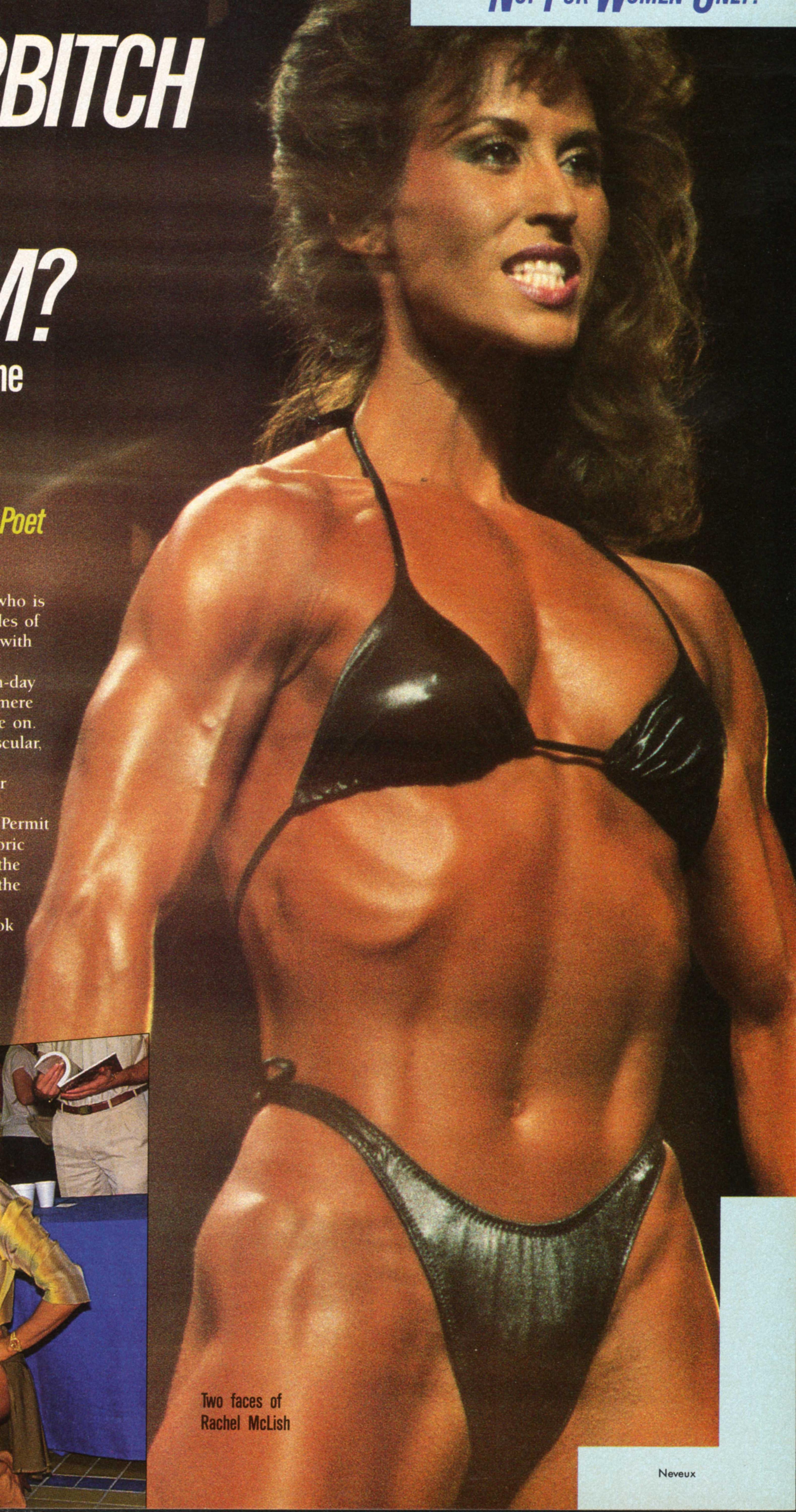 Rachel McLish in a bikini