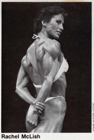 Rachel McLish in a bikini