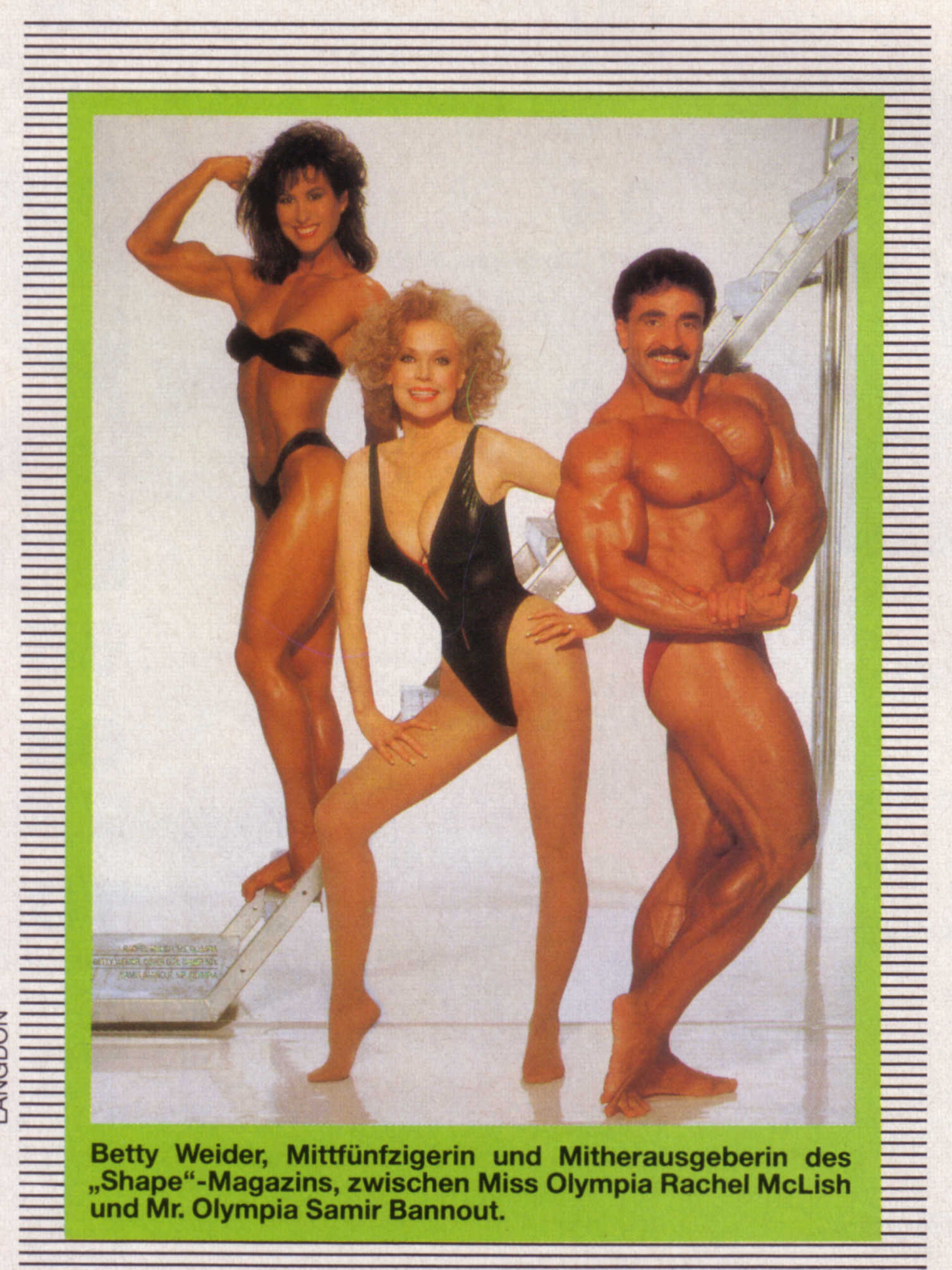 Rachel McLish in a bikini