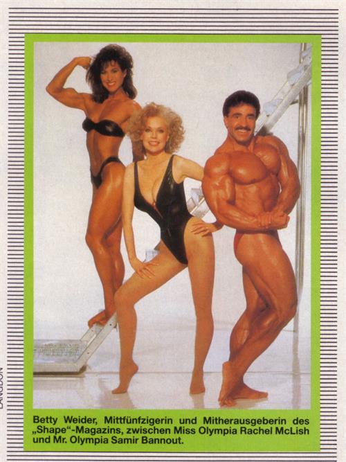 Rachel McLish in a bikini