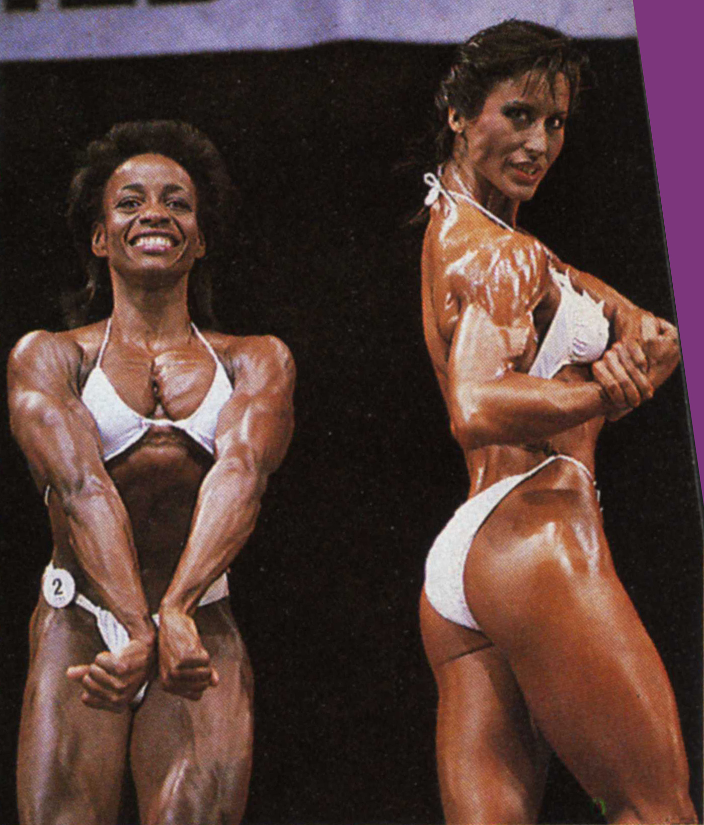 Rachel McLish in a bikini