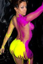 Vida Guerra in body paint