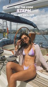 Stephanie Rayner in a bikini