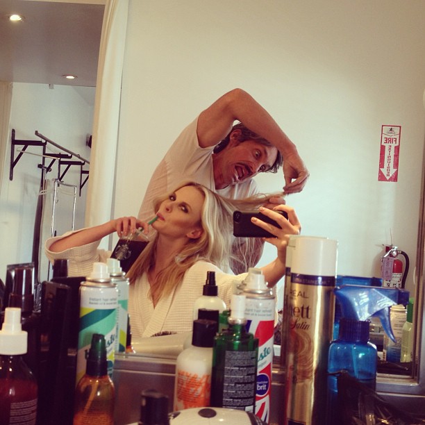 Anne Vyalitsyna taking a selfie