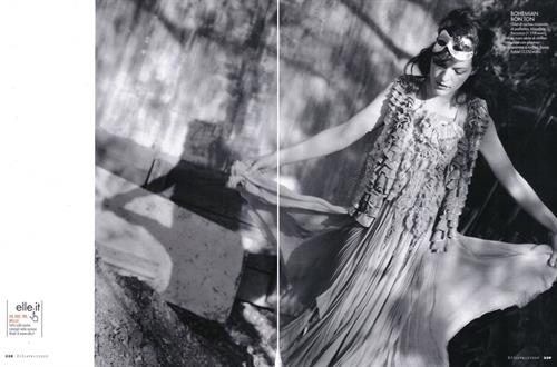 Milla Jovovich in a bikini