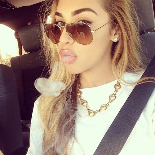 Chantel Jeffries taking a selfie