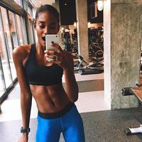 Melodie Monrose taking a selfie