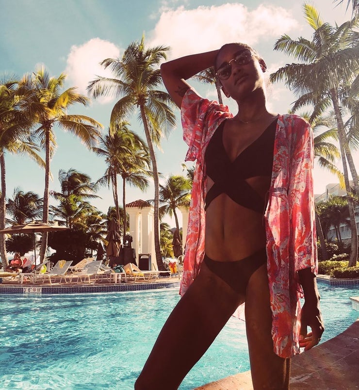 Melodie Monrose in a bikini