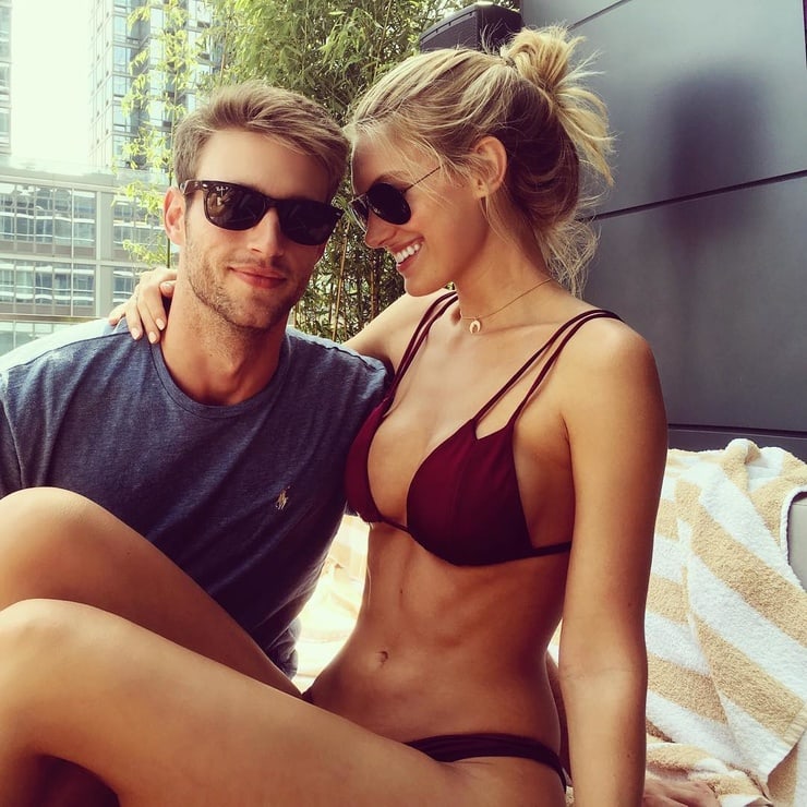 Caroline Lowe in a bikini