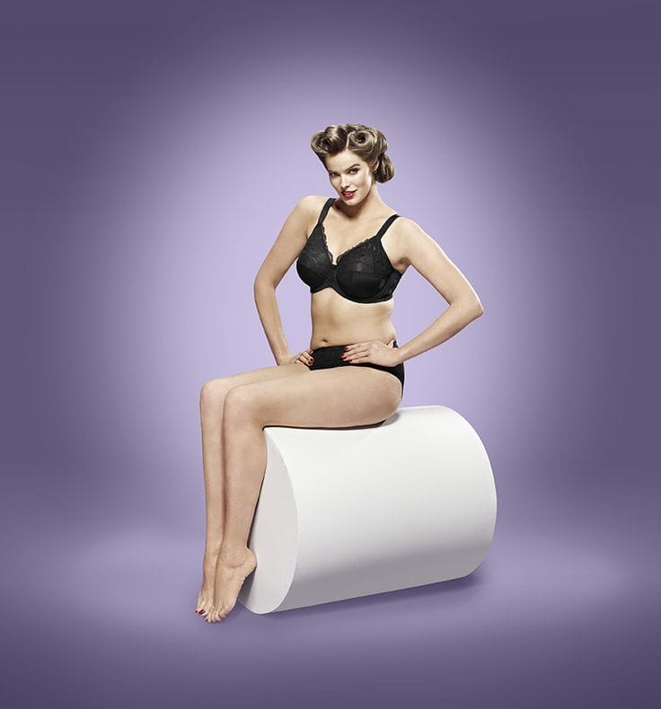 Robyn Lawley in lingerie