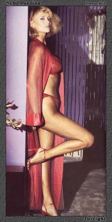 Sybil Danning in lingerie