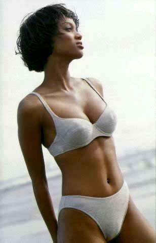 Tyra Banks in lingerie