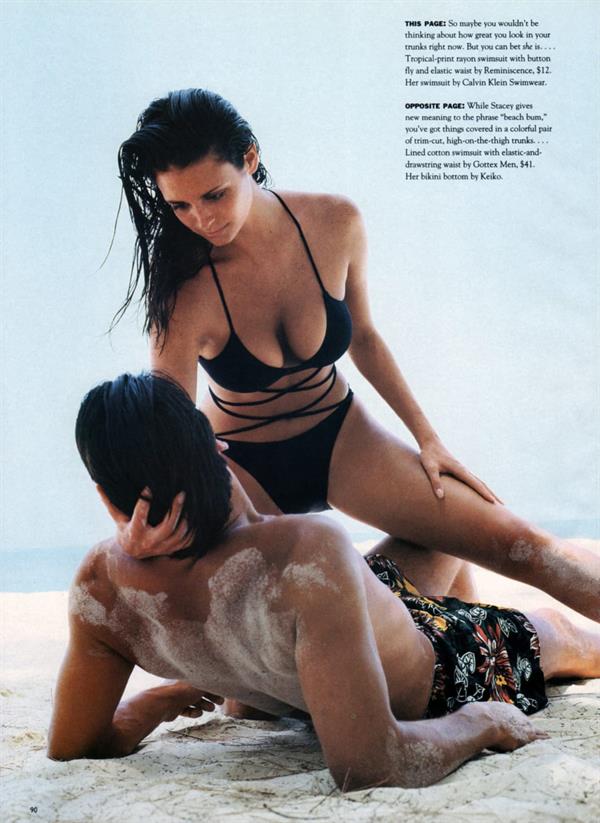 Stacey Williams in a bikini