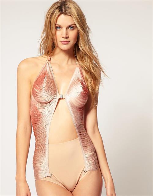 Jayne Moore in a bikini