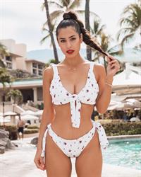 Nicole Isaacs in a bikini