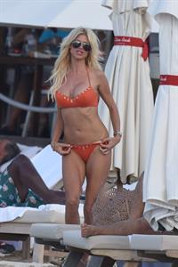 Victoria Silvstedt in a bikini
