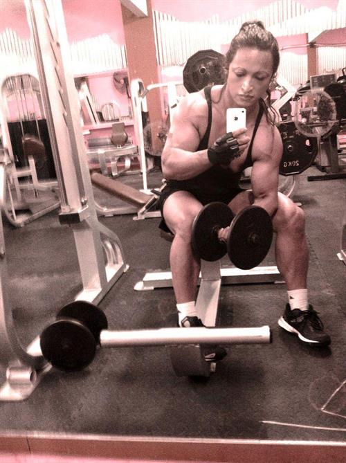 Alicia Alfaro taking a selfie