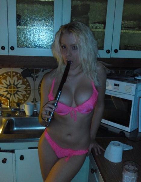 Anonymous in lingerie