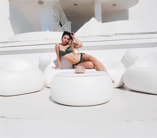 Geri Hoops in a bikini