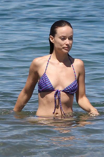 Olivia Wilde on the beach and in the water in Hawaii - May 26, 2013 