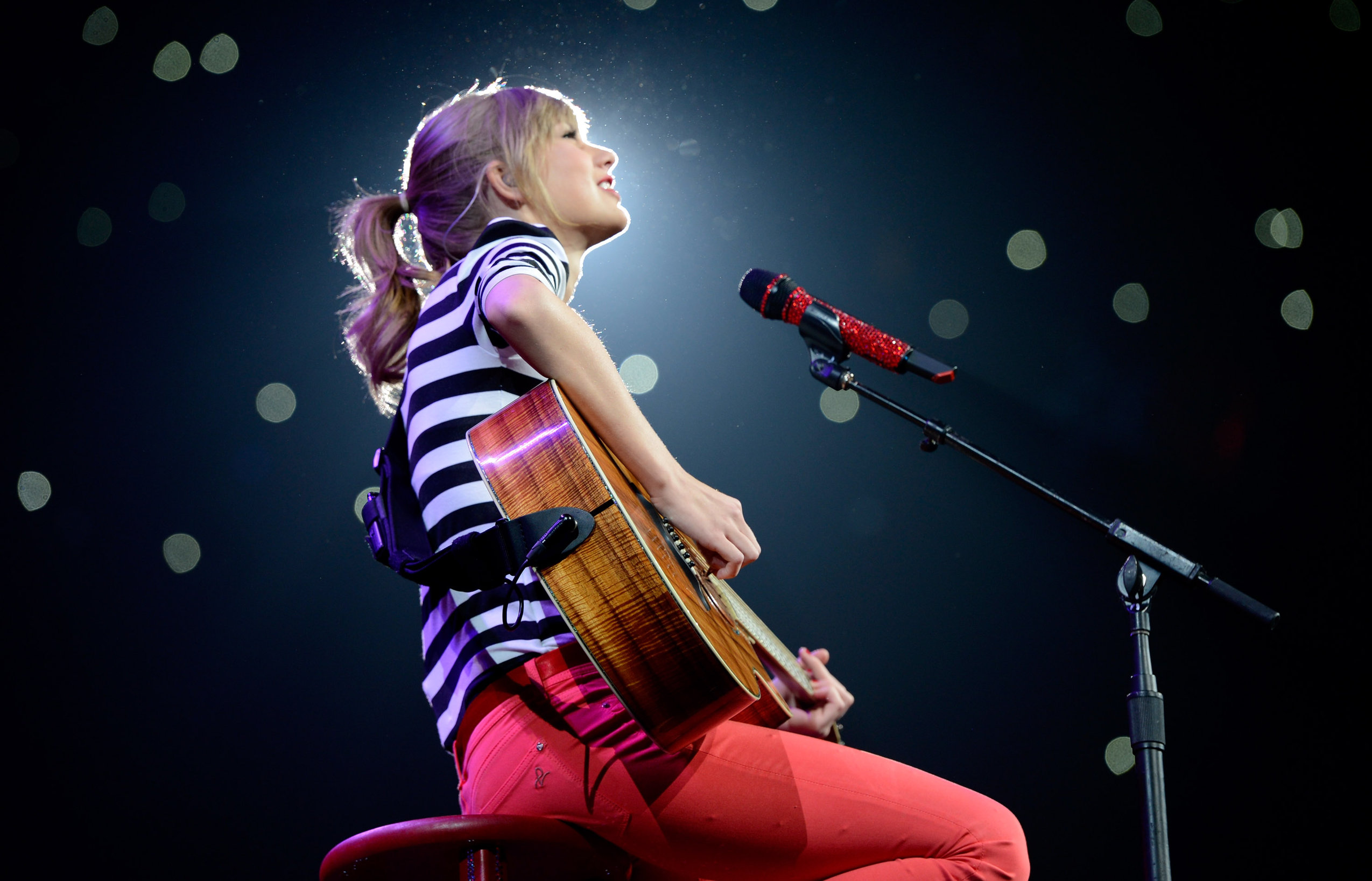 Taylor Swift In Concert at the Prudential Center in Newark, New Jersey on The RED Tour Mar. 27, 2013 