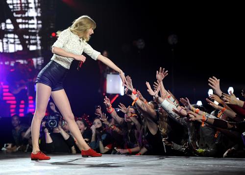 Taylor Swift In Concert at the Prudential Center in Newark, New Jersey on The RED Tour Mar. 27, 2013 