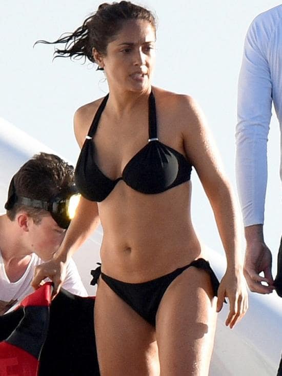 Salma Hayek in a bikini
