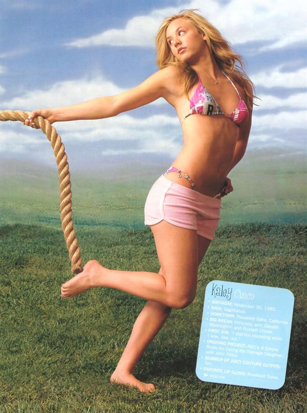 Kaley Cuoco in a bikini