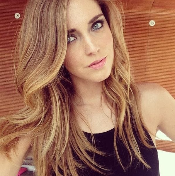 Chiara Ferragni taking a selfie