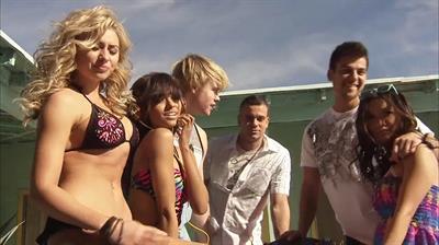 Aly Michalka in a bikini