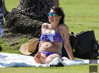 Evangeline Lilly in a bikini