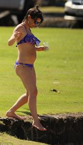 Evangeline Lilly in a bikini