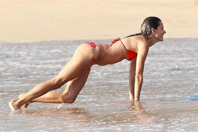Alessandra Ambrosio in a bikini