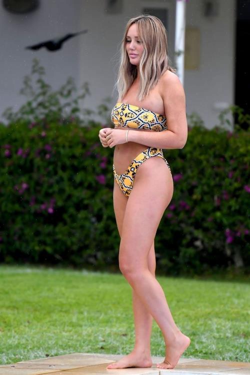 Charlotte Crosby in a sexy bikini seen by paparazzi.




























