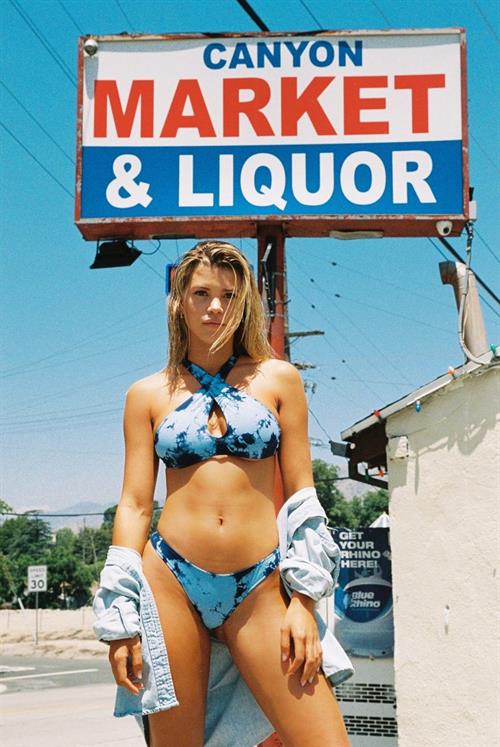 Sofia Richie Bikini Pictures Sofia Richie sexy thong bikini photo shoot for Frankies Bikinis showing cleavage and ass.