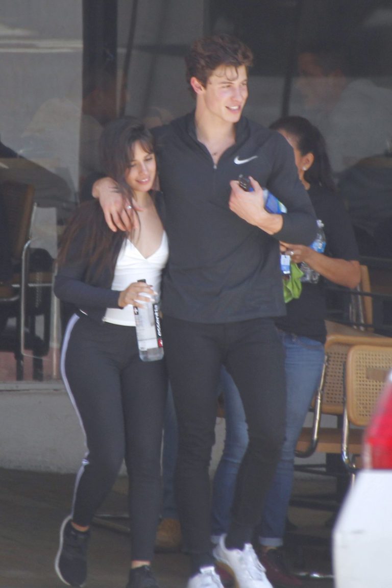 Camila Cabello Pictures Camila Cabello looking sexy seen in public with Shawn Mendes by paparazzi.