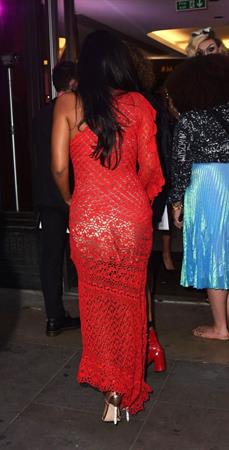 Maya Jama sexy ass in a see through dress seen by paparazzi.
















