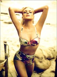 Lindsay Lohan in a bikini