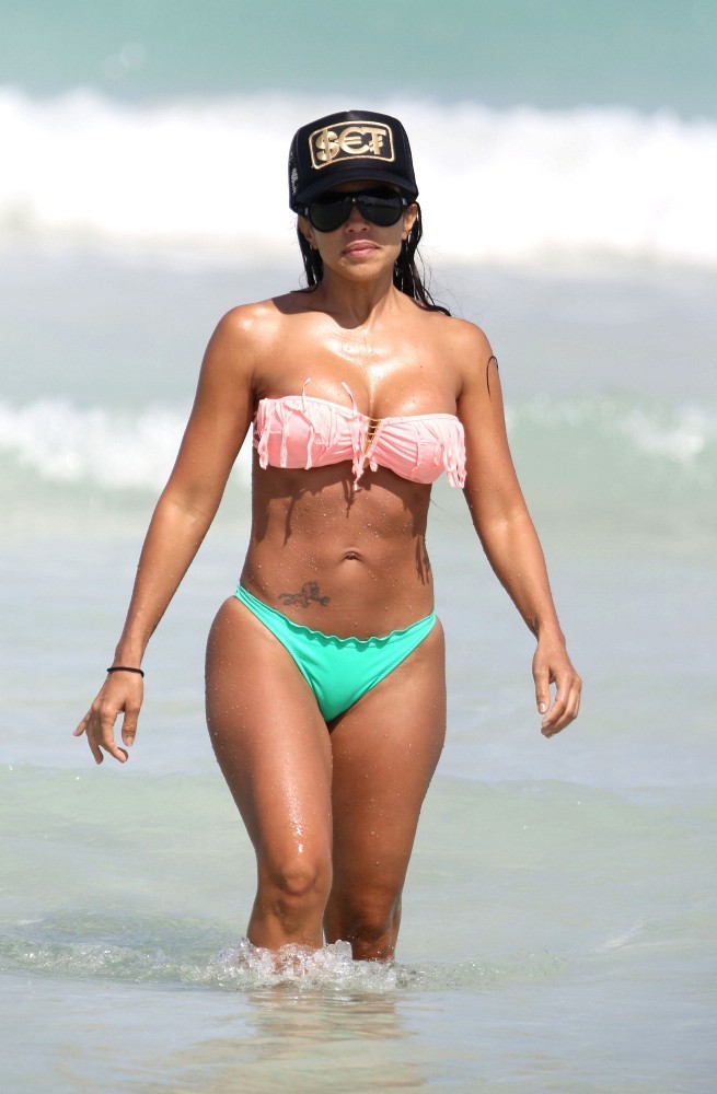 Vida Guerra in a bikini