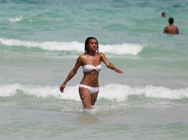 Melody Thornton in a bikini