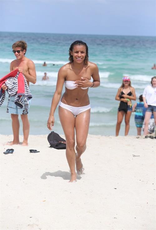 Melody Thornton in a bikini