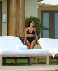 Kim Kardashian in a bikini