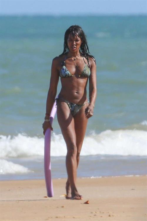 Naomi Campbell in a bikini
