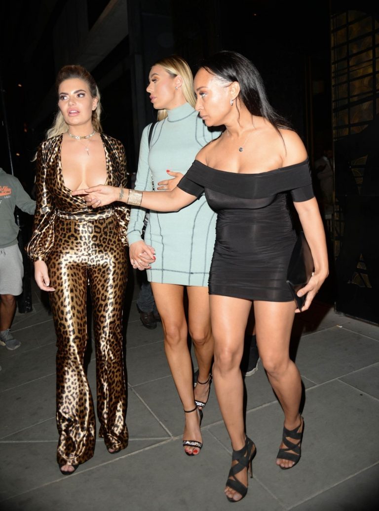 Megan Barton Hanson Pictures Megan Barton Hanson nip slip wardrobe malfunction flashing her tits and Lisa Maffia braless boobs in a see through top seen by paparazzi.